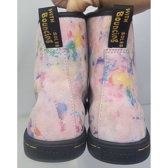 Dr. Martens Women’s 8 Sheridan Confetti Suede Casual Lace Up Combat Boots - Picture 9 of 15
